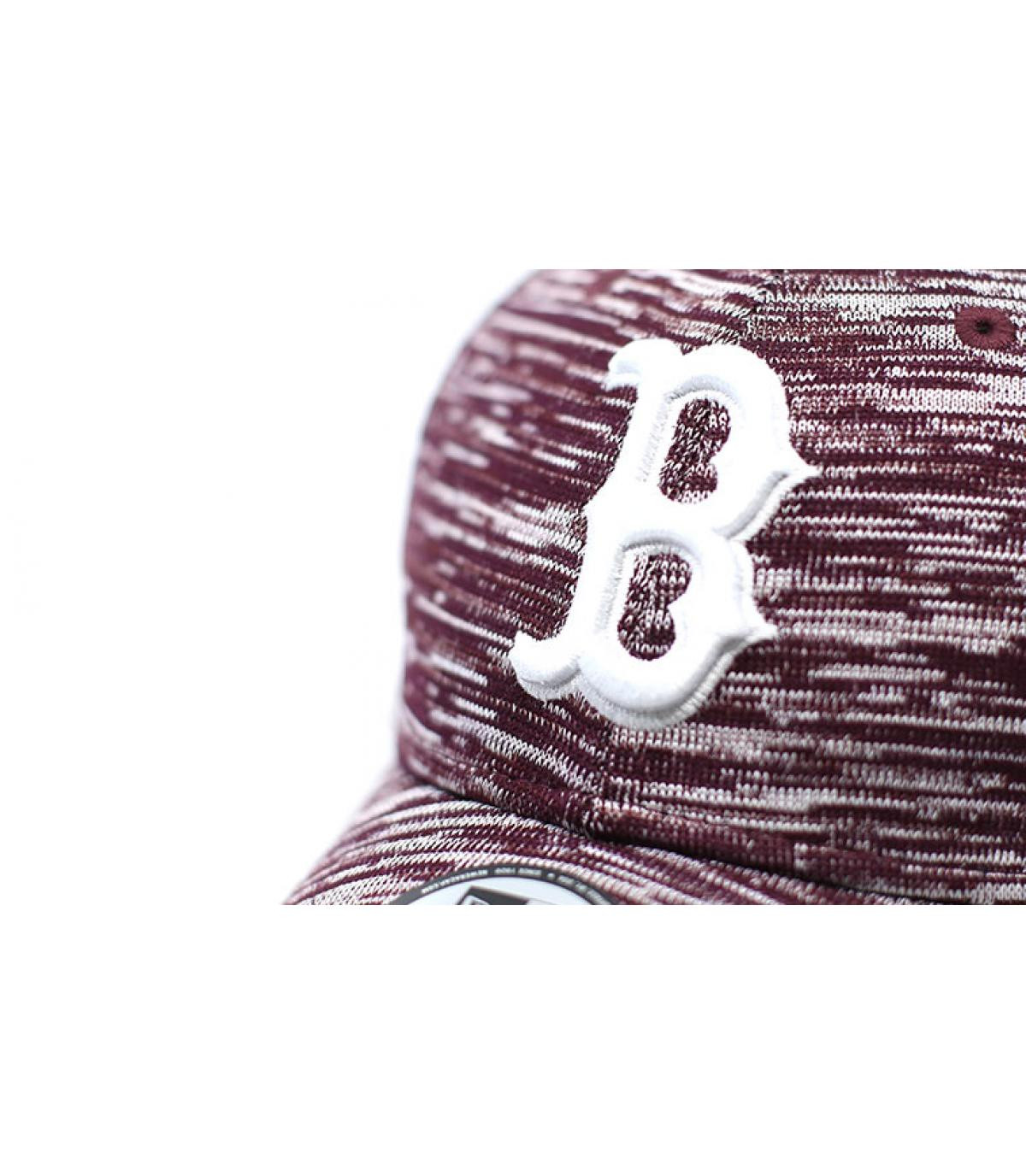 burgundy B cap Engineered burgundy B cap Engineered